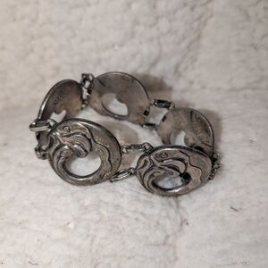 Coro Sterling Silver Fish Bracelet